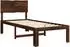 vidaXL Rostock Einzelbettgestell mit Kopfteil dunkelbraun 80x200cm (903326)