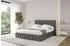 ALTDECOR LARO Polsterbett mit Bettkasten und Lattenrost 180x200cm dunkelgrau (800001810028)