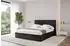 ALTDECOR EMMI Polsterbett mit Bettkasten und Lattenrost, 200x200cm, schwarz (800001740480)