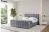 ALTDECOR AMEA-Z Polsterbett mit Bettkasten und Lattenrost, 200x200cm, grau (AMEA-Z)
