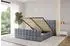 ALTDECOR AMEA-Z Polsterbett mit Bettkasten und Lattenrost, 200x200cm, grau (AMEA-Z)