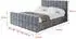 ALTDECOR AMEA-Z Polsterbett mit Bettkasten und Lattenrost, 200x200cm, grau (AMEA-Z)