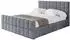 ALTDECOR AMEA-Z Polsterbett mit Bettkasten und Lattenrost, 200x200cm, grau (AMEA-Z)