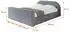 ALTDECOR TIVON-Z-V1 Polsterbett mit Bettkasten und Lattenrost, 160x200cm, grau (800001636157)