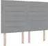 vidaXL Boxspringbett mit Matratze hellgrau 160x200cm Stoff (3453437)