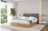 ALTDECOR ENZO2 Polsterbett mit Bettkasten, Lattenrost & Matratze H3/H4, 160x200cm, dunkelgrau (800001813074)