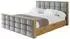 ALTDECOR ENZO2-Z Polsterbett mit Bettkasten und Lattenrost, 160x200cm, grau (800001642594)