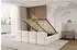 ALTDECOR NATA-Z Polsterbett mit Bettkasten, Lattenrost & Matratze H3/H4, 140x200cm, beige (800001949820)