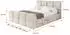 ALTDECOR NATA-Z Polsterbett mit Bettkasten, Lattenrost & Matratze H3/H4, 140x200cm, beige (800001949820)