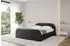 ALTDECOR LERIS-Z-v1 Polsterbett mit Bettkasten und Lattenrost, schwarz, 160x200cm (800001813741)