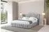 ALTDECOR MODY Polsterbett mit Bettkasten und Lattenrost, 180x200cm, hellgrau (800001637961)