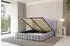 ALTDECOR MODY Polsterbett mit Bettkasten und Lattenrost, 180x200cm, hellgrau (800001637961)