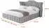 ALTDECOR MODY Polsterbett mit Bettkasten und Lattenrost, 180x200cm, hellgrau (800001637961)