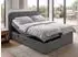 Beautysofa Romeo Boxspringbett elektrisch verstellbar, 180x200, dunkelgrau (Allegro Carbon) (800002055239)