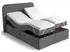 Beautysofa Romeo Boxspringbett elektrisch verstellbar, 180x200, dunkelgrau (Allegro Carbon) (800002055239)