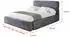ALTDECOR Enora Polsterbett mit Bettkasten & Lattenrost, 160x200cm, dunkelgrau (800001813461)