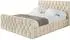 ALTDECOR Laro-Z Polsterbett mit Bettkasten und Lattenrost, 120x200cm, beige (800001740904)