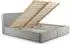 Selsey Cordo Polsterbett mit Bettkasten, Cord-Bezug, hellgrau, 160x200cm
