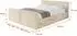 ALTDECOR EMMI-Z-V1 Polsterbett mit Bettkasten und Lattenrost, 200x200cm, beige