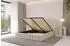 ALTDECOR MODY Polsterbett mit Bettkasten und Lattenrost, 200x200cm, beige (800001642279)