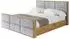 ALTDECOR ENZO1-Z Polsterbett mit Bettkasten und Lattenrost, 140x200cm, hellgrau (800001641803)