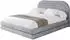 ALTDECOR LERIS Polsterbett mit Bettkasten und Lattenrost, 160x200cm, hellgrau (800001740812)