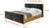 ALTDECOR ENZO8-Z Polsterbett mit Bettkasten und Lattenrost, 140x200cm, schwarz (800001641035)