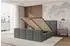 ALTDECOR NATA-Z Polsterbett mit Bettkasten und Lattenrost, grau, 180x200cm (800001953302)