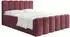 WFL GROUP Serenity Boxspringbett mit Bettkasten, bordeaux rot Samt, 120x200cm, H4 (800002023872)
