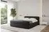 ALTDECOR ENORA-Z-V1 Polsterbett mit Bettkasten und Lattenrost, schwarz, 140x200cm (800001637052)