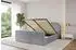 ALTDECOR TIVON-Z Polsterbett mit Bettkasten und Lattenrost, 160x200cm, hellgrau (800001637282)
