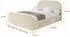 ALTDECOR LERAY-Z Polsterbett mit Bettkasten und Lattenrost, 160x200cm, beige (H3+H4)