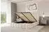 ALTDECOR SORA Polsterbett mit Bettkasten und Lattenrost, 140x200cm, beige (800001636041)