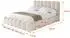 ALTDECOR SORA Polsterbett mit Bettkasten und Lattenrost, 140x200cm, beige (800001636041)