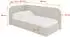 ALTDECOR Jovy Jugendbett mit Bettkasten, Bouclé, beige, 80x200cm (800001942550)
