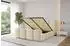 ALTDECOR KALA-Z Polsterbett mit Bettkasten und Lattenrost, beige, 160x200cm (800001810385)