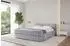 ALTDECOR ENORA-Z-V1 Polsterbett mit Bettkasten und Lattenrost, hellgrau, 200x200cm