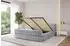 ALTDECOR ENORA-Z-V1 Polsterbett mit Bettkasten und Lattenrost, hellgrau, 200x200cm