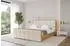 ALTDECOR Enzo7-Z Polsterbett mit Bettkasten und Lattenrost, 120x200cm, Creme (800001638395)