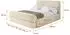 ALTDECOR ENORA-Z Polsterbett mit Bettkasten & Lattenrost, 120x200cm, beige (H3/H4)