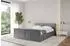 ALTDECOR Emmi-Z-V1 Polsterbett mit Bettkasten und Lattenrost, 160x200cm, dunkelgrau