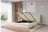 ALTDECOR TEVO Polsterbett mit Bettkasten und Lattenrost, 120x200cm, beige (800002003881)