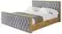 ALTDECOR ENZO5-Z Polsterbett mit Bettkasten und Lattenrost, grau (800001639055)