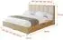 ALTDECOR ENZO2 Polsterbett mit Bettkasten und Lattenrost, 200x200cm, beige (800001812958)