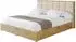 ALTDECOR ENZO2 Polsterbett mit Bettkasten und Lattenrost, 200x200cm, beige (800001812958)
