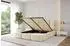 ALTDECOR NOMA Polsterbett mit Bettkasten und Lattenrost, beige, 120x200cm