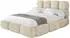 ALTDECOR NOMA Polsterbett mit Bettkasten und Lattenrost, beige, 120x200cm