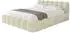ALTDECOR SENA-v1 Polsterbett mit Bettkasten und Lattenrost, 200x200cm, beige (SENA-v1)