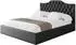 ALTDECOR Falio Polsterbett mit Bettkasten & Lattenrost, 140x200cm, schwarz (800001641263)