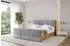 ALTDECOR ENZO1-Z Polsterbett mit Bettkasten und Lattenrost, grau, 160x200cm (800001641799)